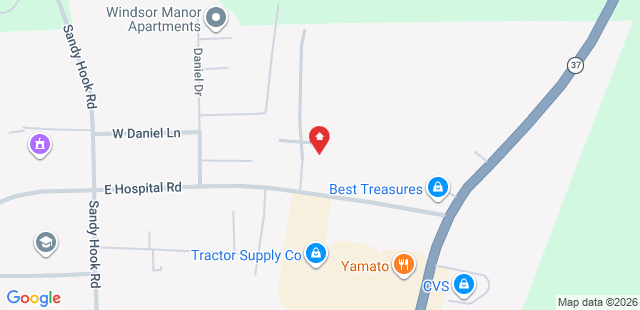 Map of 176+E+Hospital+Rd.+Paoli%2C+IN+47454